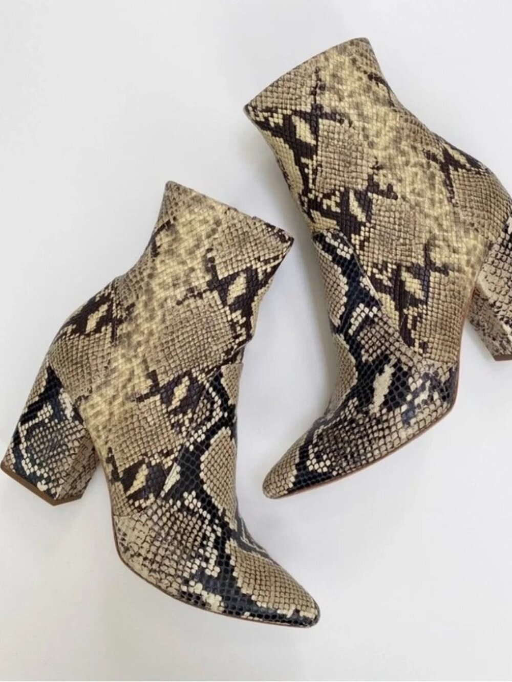 Loeffler Randall Isla Snake Ankle Bootie